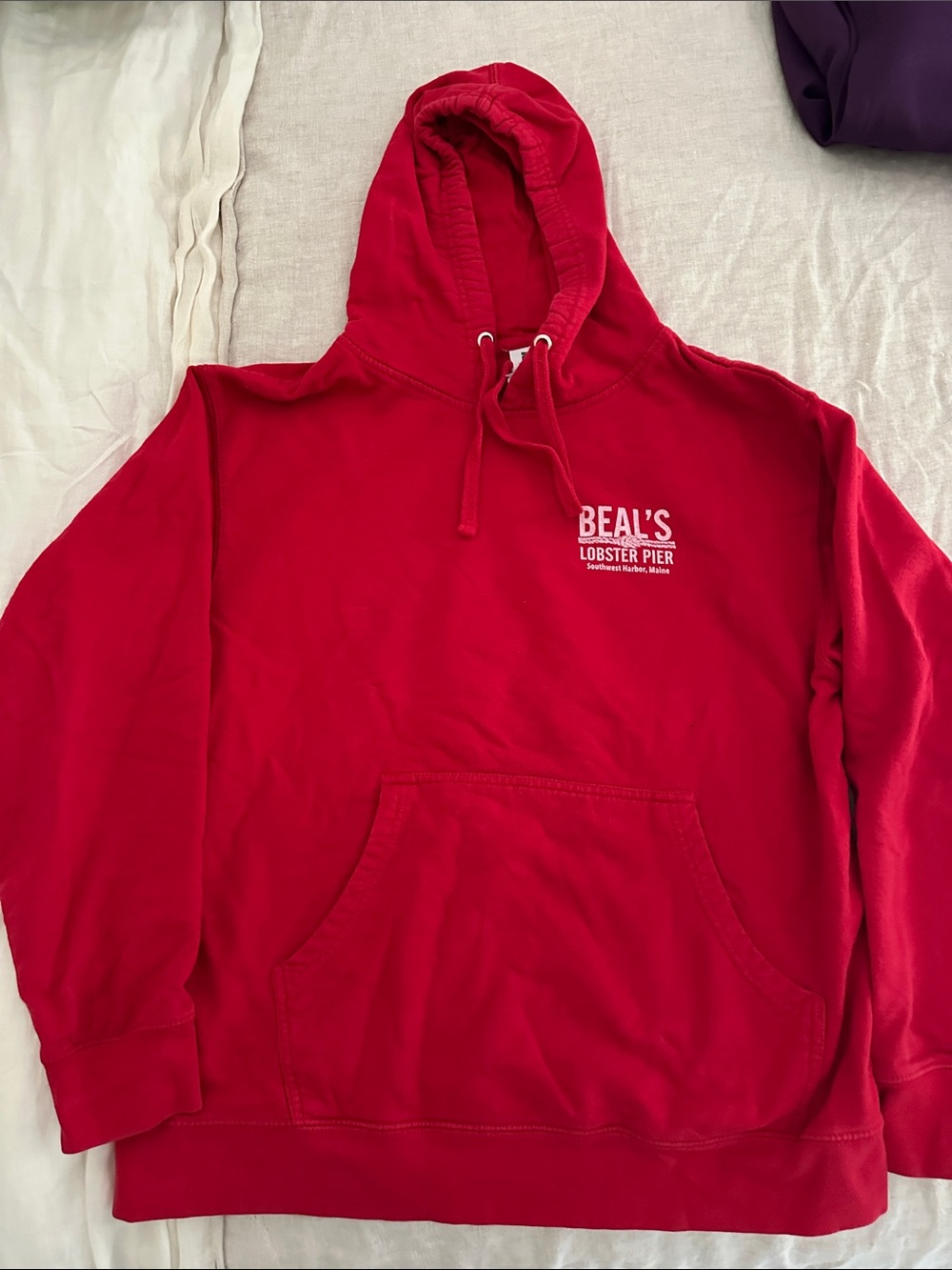Red Hooded Sweatshirt - Men